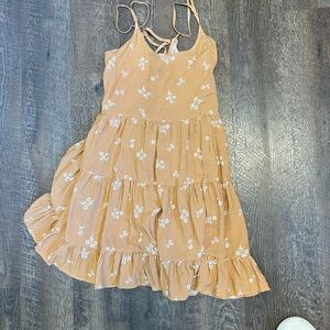 Floral Peach Dress